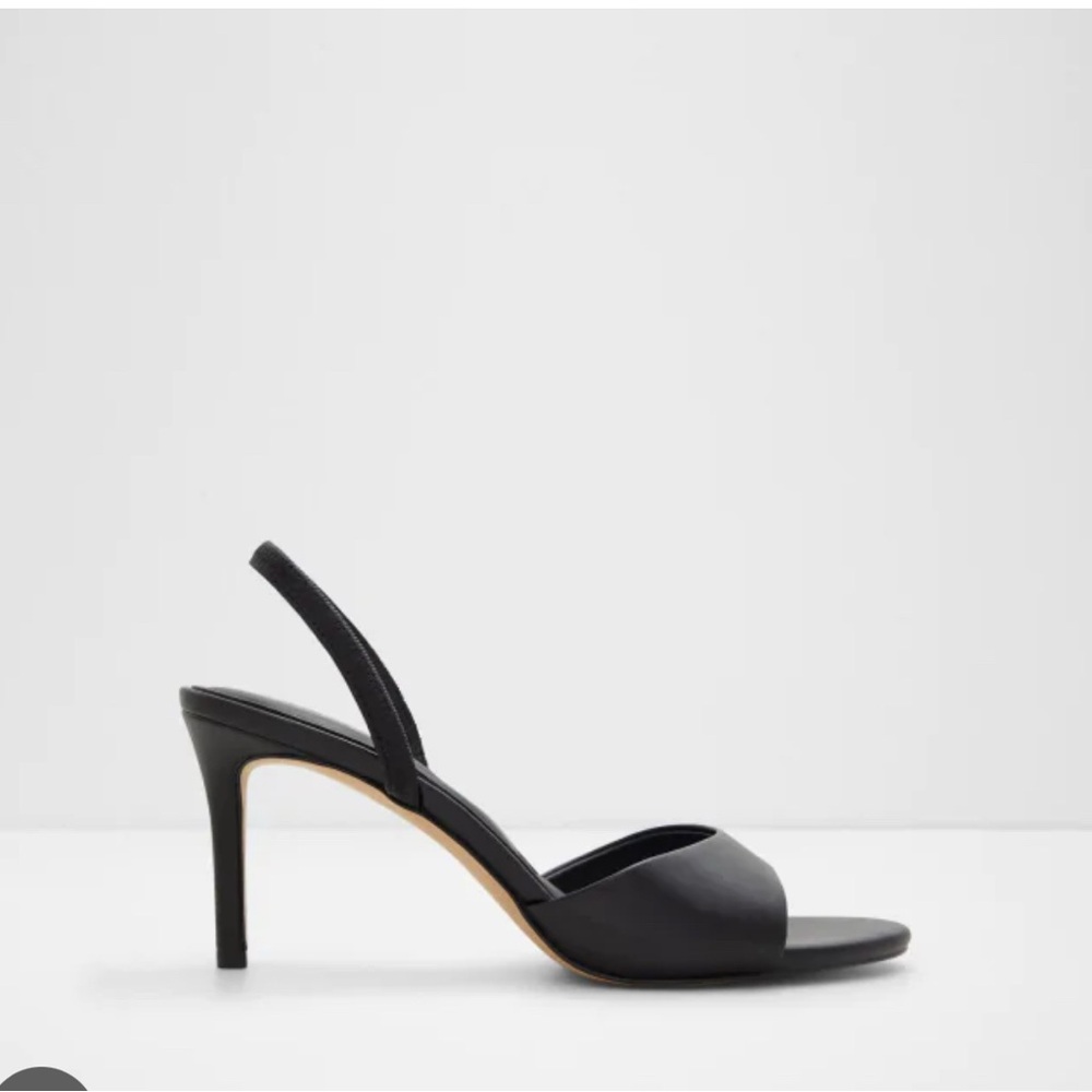 Aldo Classic Black Slingback Heels
